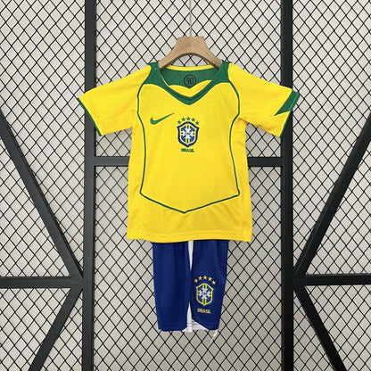 Brazil 2004 Home Jersey Kids