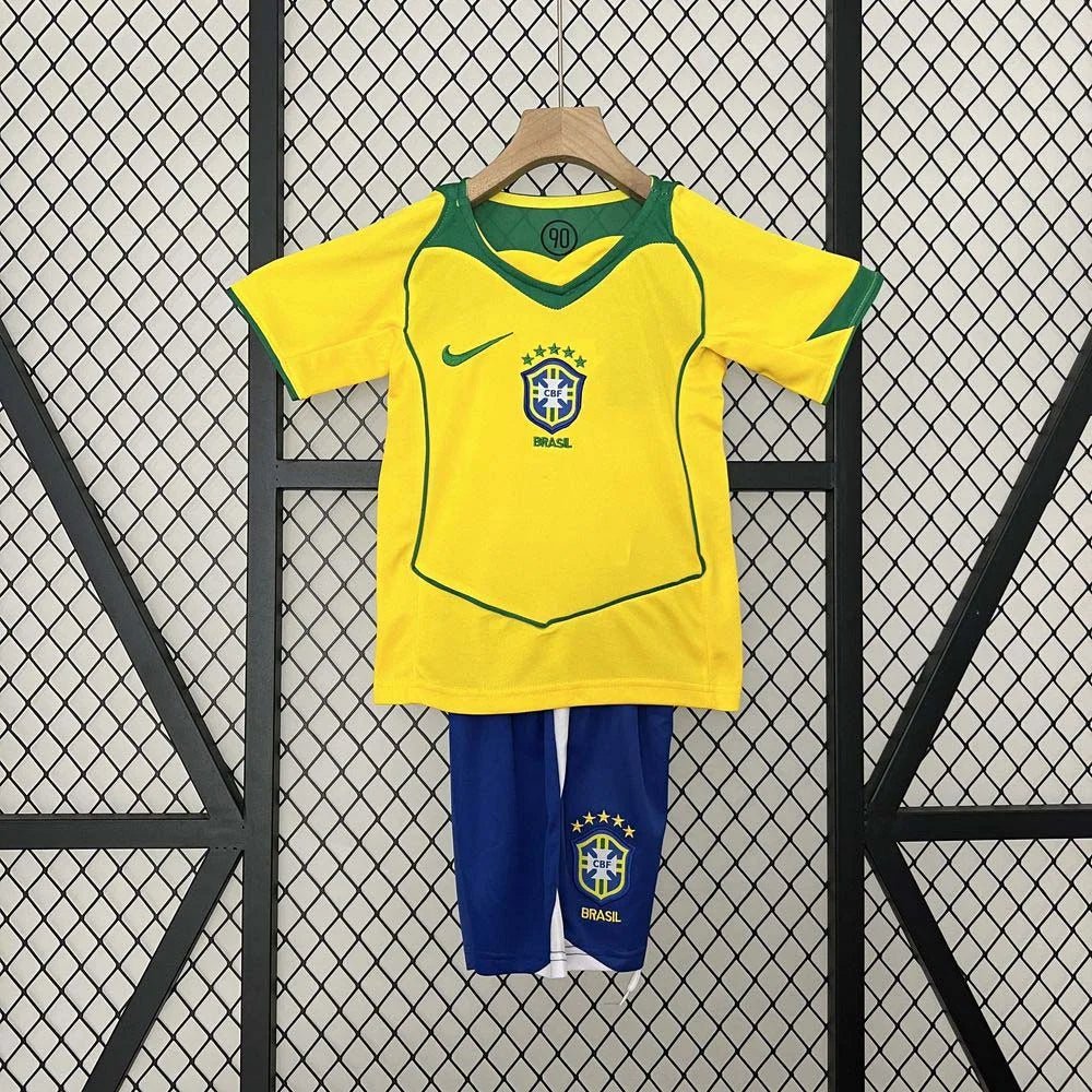 Brazil 2004 Home Jersey Kids