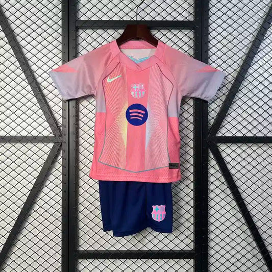Barca 2025 Pink Jersey Kids