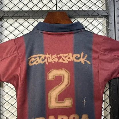 Barca x Travis Scott 2024 Skeleton Jersey Kids