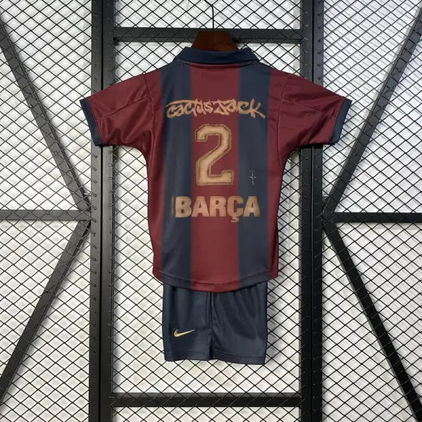 Barca x Travis Scott 2024 Skeleton Jersey Kids
