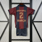 Barca x Travis Scott 2024 Skeleton Jersey Kids