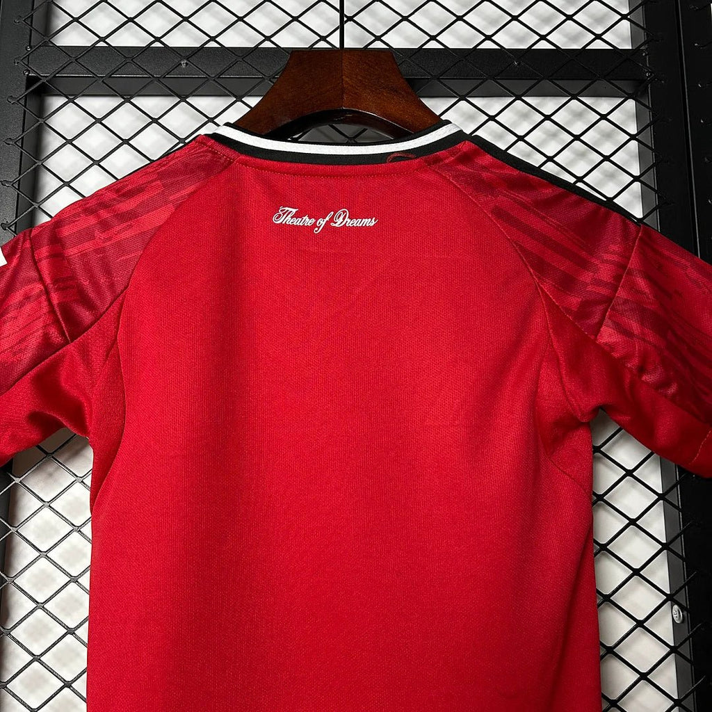 Man United 2025 Home Jersey Kids