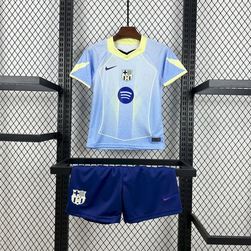 Barca 2025 Celeste Special Jersey Kids