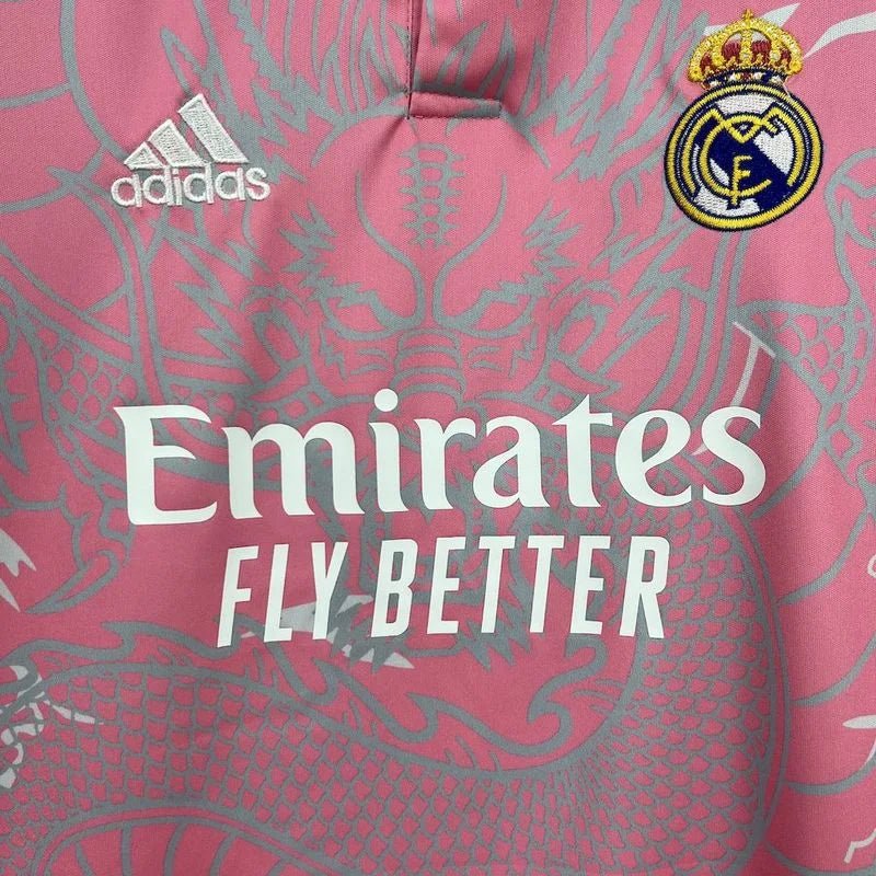 Real Madrid 2025 Special Dragon Pink Jersey Kids