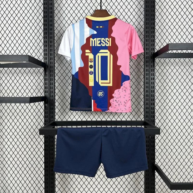 Barca 2025 Messi Legacy Jersey Kids