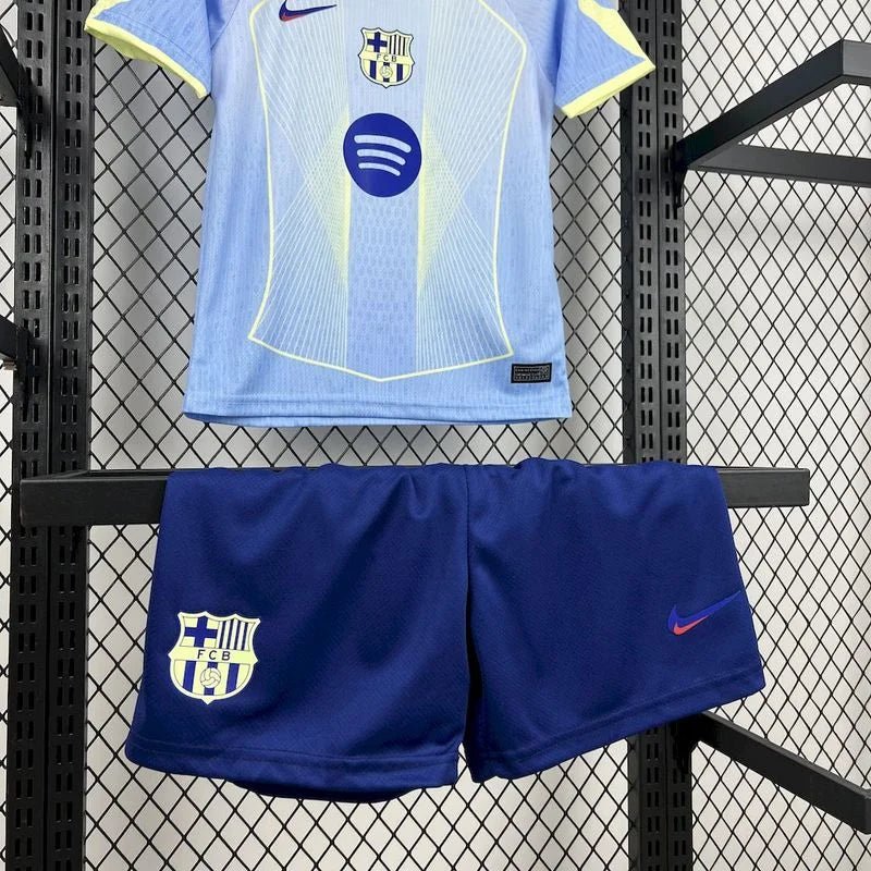 Barca 2025 Celeste Special Jersey Kids