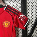 Man United 2025 Home Jersey Kids