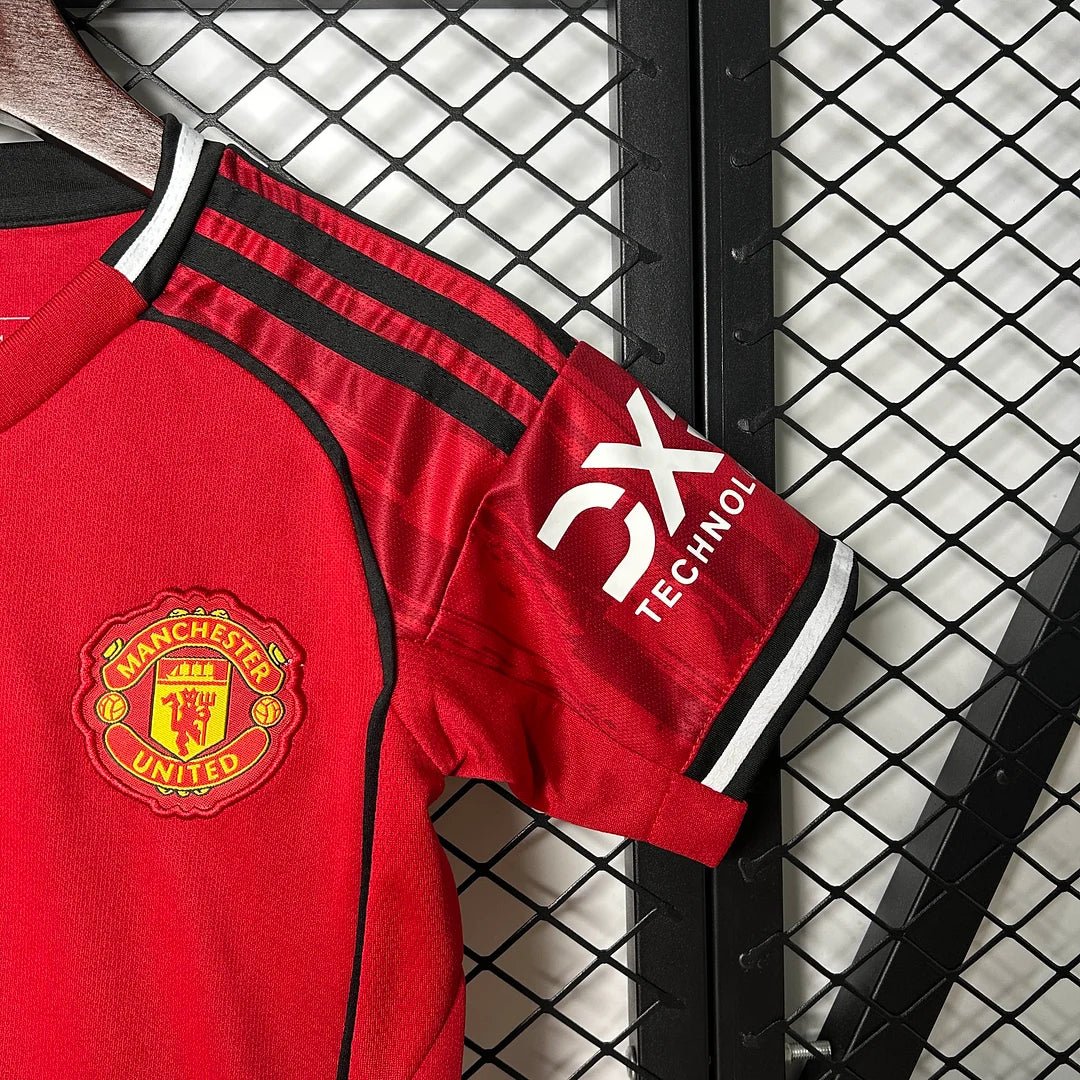 Man United 2025 Home Jersey Kids