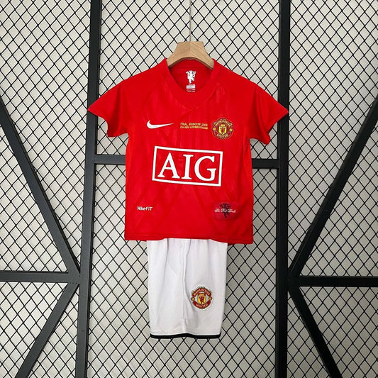 Man United 2007 UCL Home Jersey Kids
