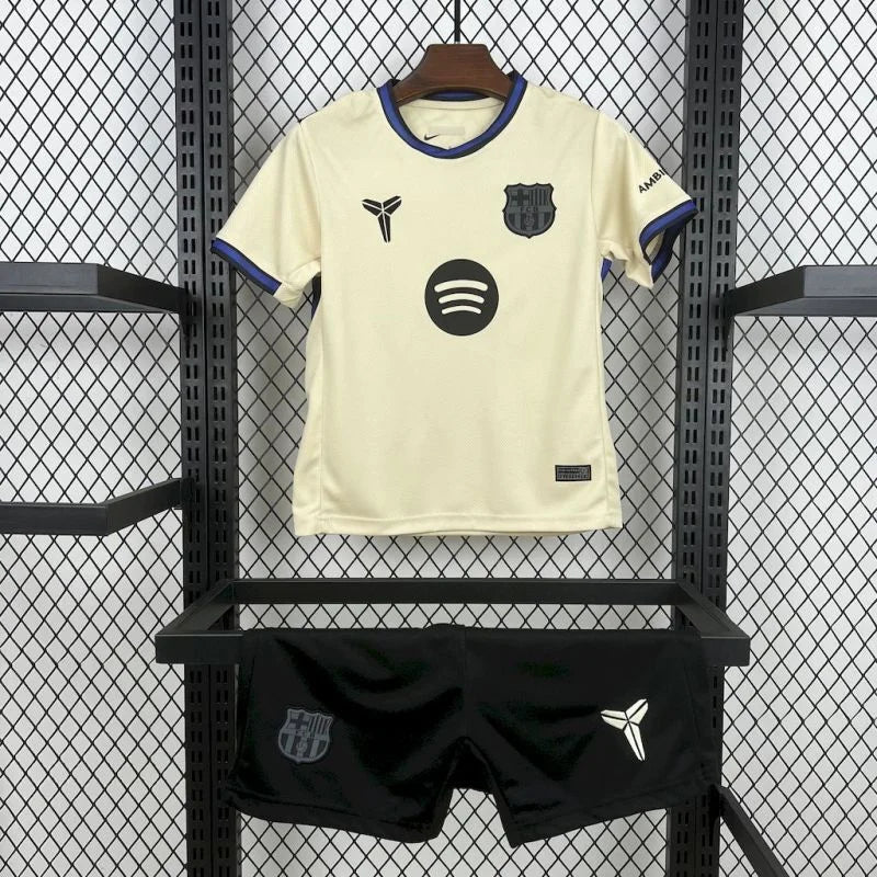 Barca 2025 Away Jersey Kids