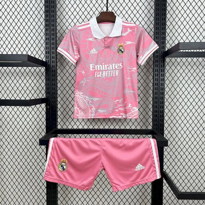 Real Madrid 2025 Special Dragon Pink Jersey Kids