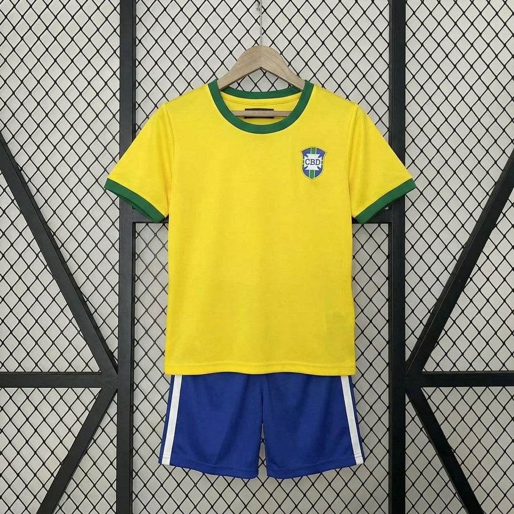 Brazil 1970 Home Jersey Kids