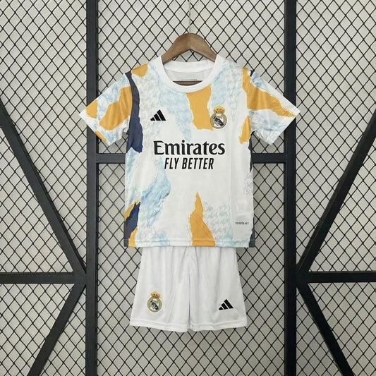 Real Madrid 2025 Pre-match Training Jersey Kids