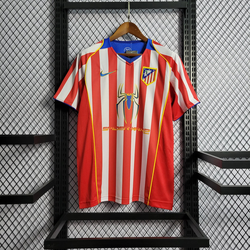 Atletico Madrid 2004/05 Spiderman Heimtrikot Sonderedition