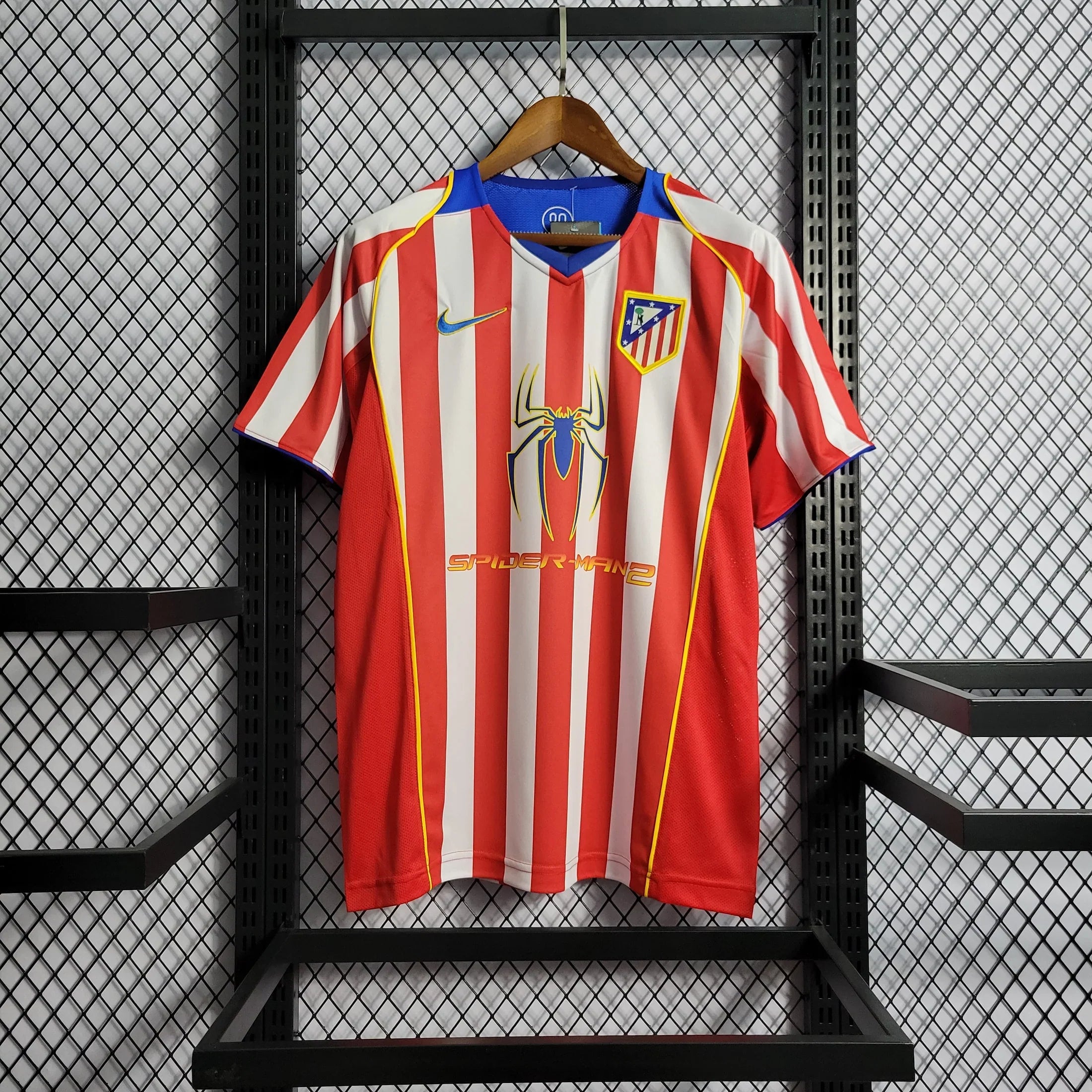 Atletico Madrid 2004/05 Spiderman Heimtrikot Sonderedition