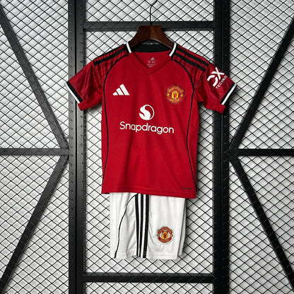 Man United 2025 Home Jersey Kids