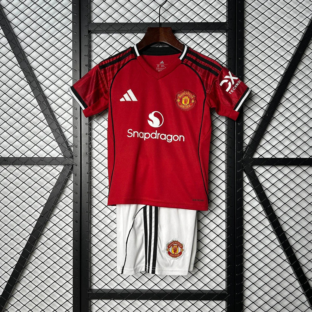 Man United 2025 Home Jersey Kids