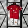 Man United 2025 Home Jersey Kids