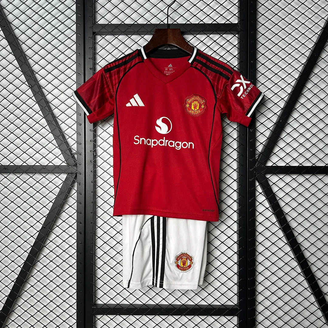 Man United 2025 Home Jersey Kids