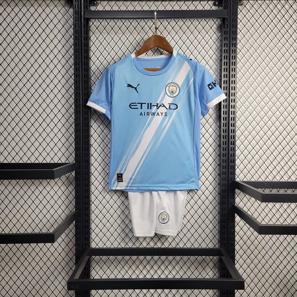 Man City 2025 Home Jersey Kids