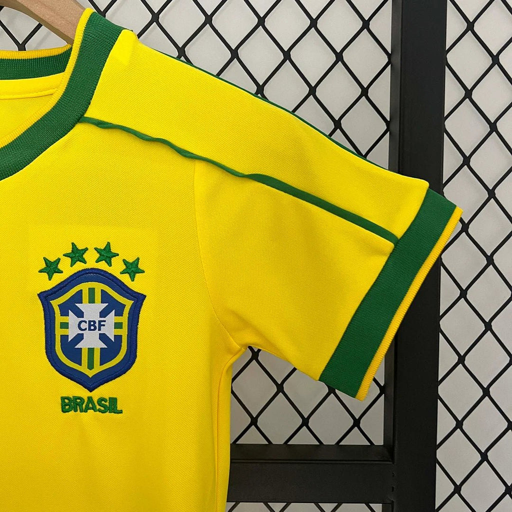 Brazil 1998 Home Jersey Kids
