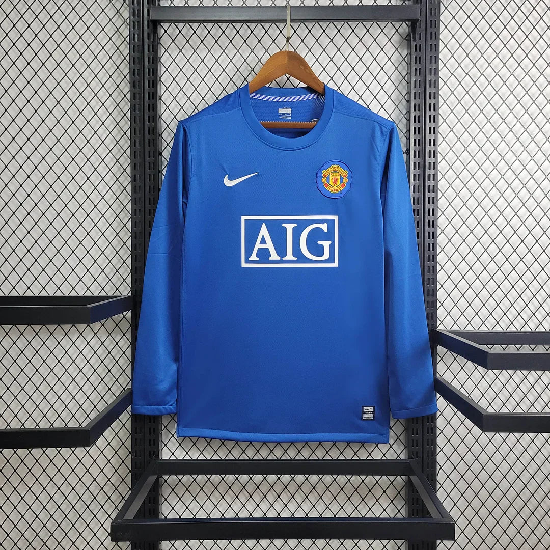 Manchester United Auswärtstrikot Langarm 08/09