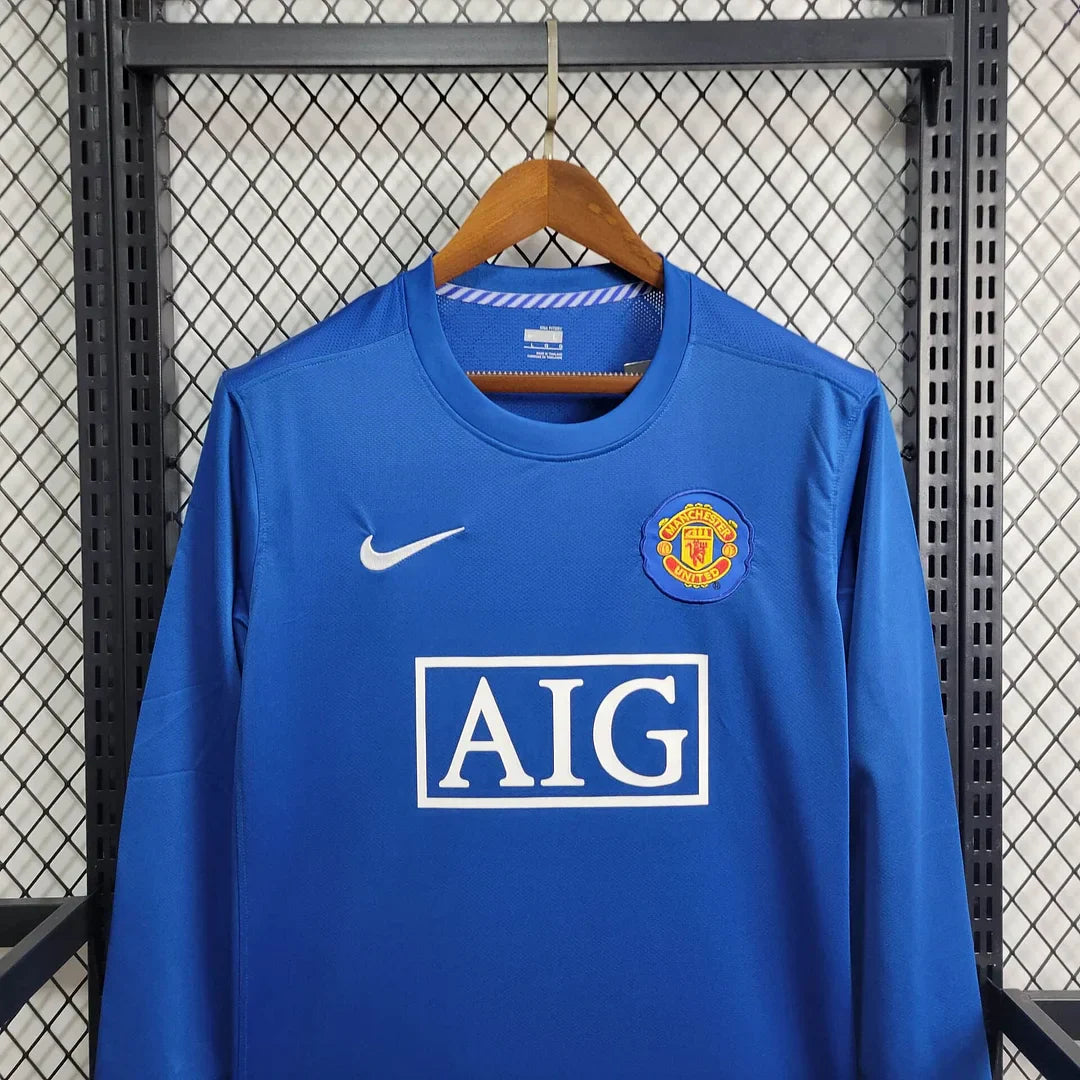 Manchester United Auswärtstrikot Langarm 08/09