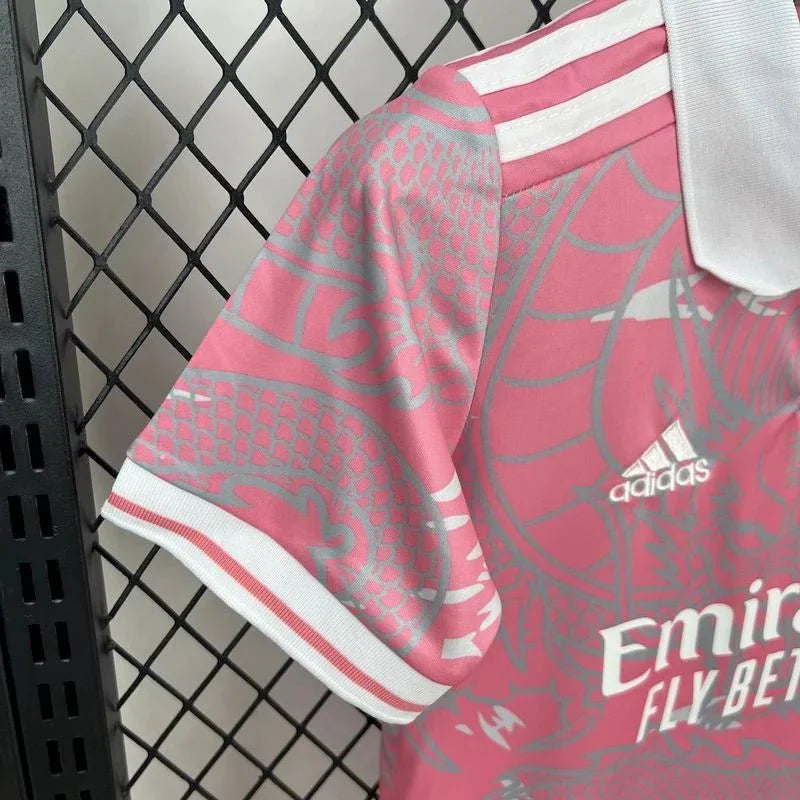 Real Madrid 2025 Special Dragon Pink Jersey Kids