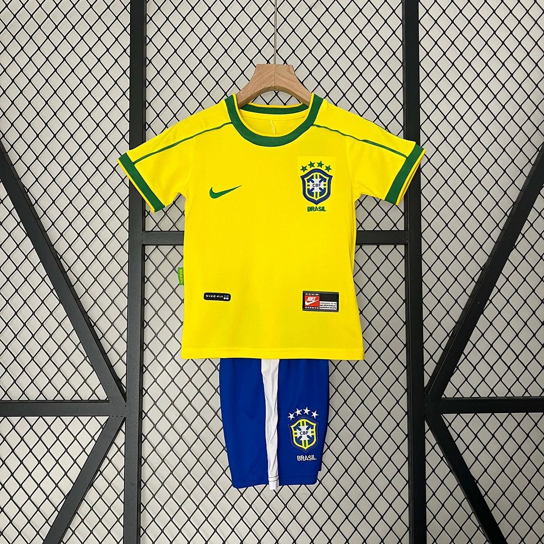 Brazil 1998 Home Jersey Kids