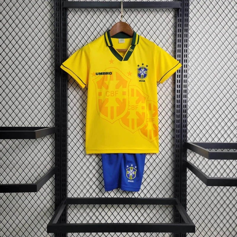 Brazil 1994 Home Jersey Kids