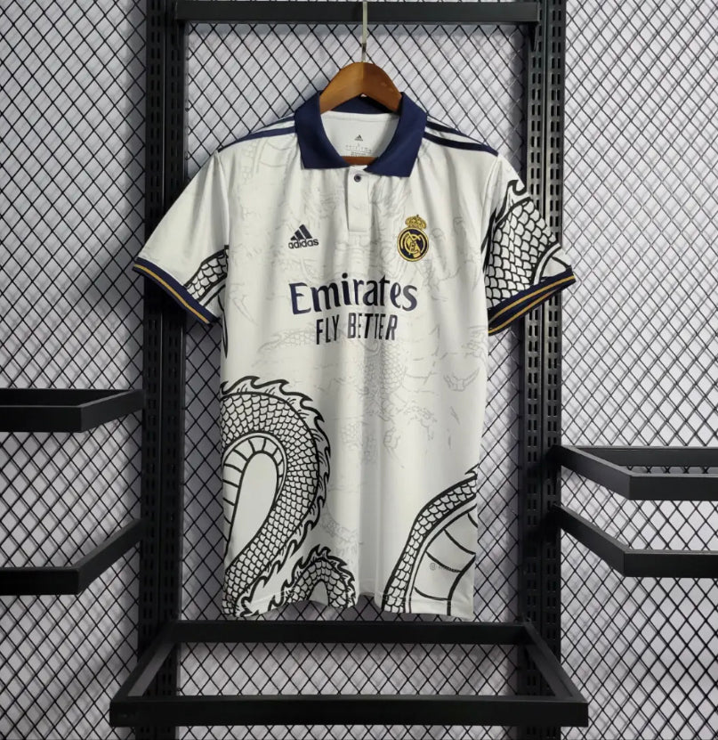 Real Madrid Chinesischer Drache Weißes Sondertrikot 22/23