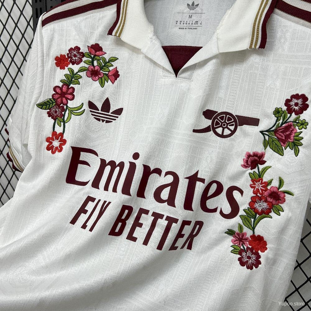 Arsenal Drittes Trikot Gestickte Blumen 2025/26