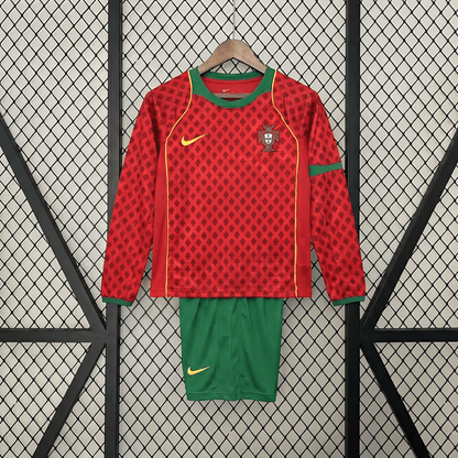 Portugal 2004 Home L/S Jersey Kids