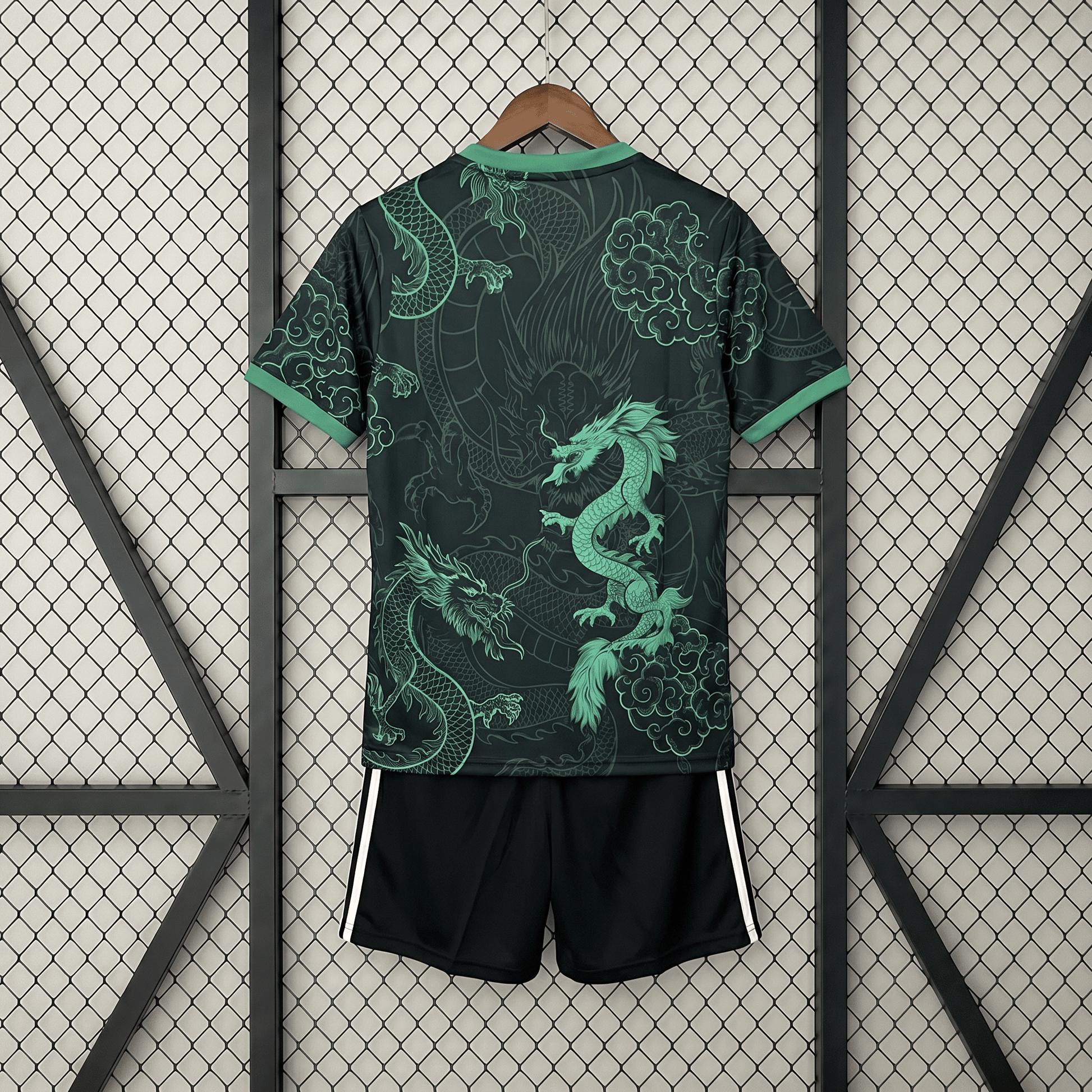 Real Madrid 2025 Chinese Dragon Emerald Special Jersey Kids